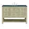 James Martin Vanities 48'' Single Vanity, Whitewashed Oak w/ 3 CM Parisien Bleu Quartz Top 330-V48-WWO-3PBL - alternate 1